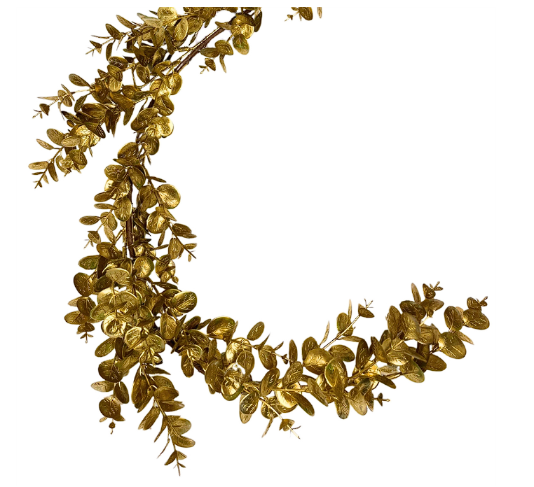 Metallic Gold Eucalyptus Garland 52''