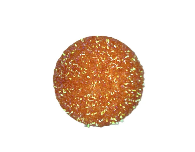 4" Orange Glitter Ball Ornament