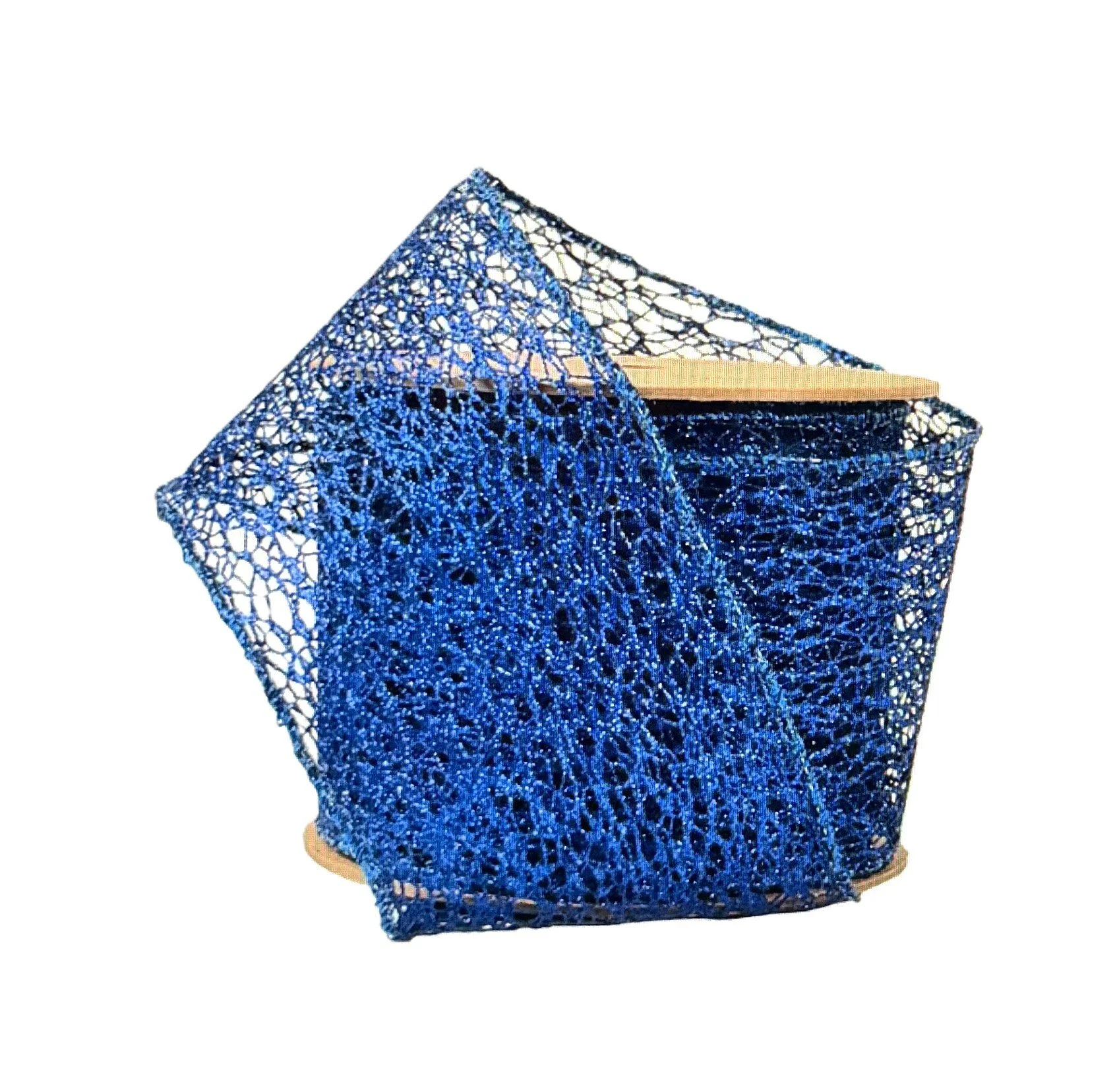 Mesh Wired Ribbon Royal Blue 4 in. w x 10 yds.