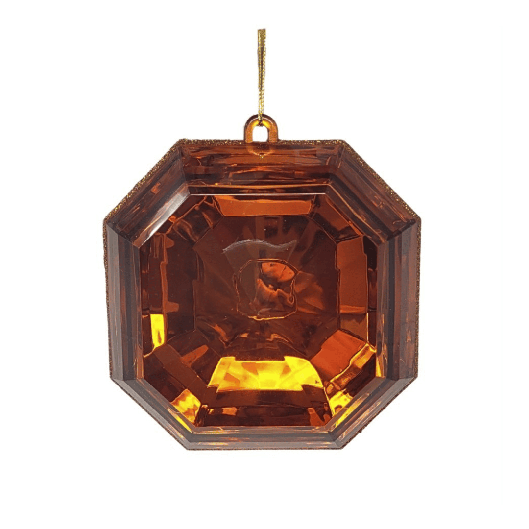 Acrylic Square Precious Gem Ornament - Copper 6 in.