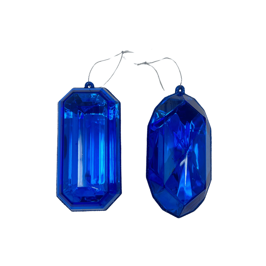 Acrylic RND/OBLNG Precious Gem Ornament 2 Asst. 5
