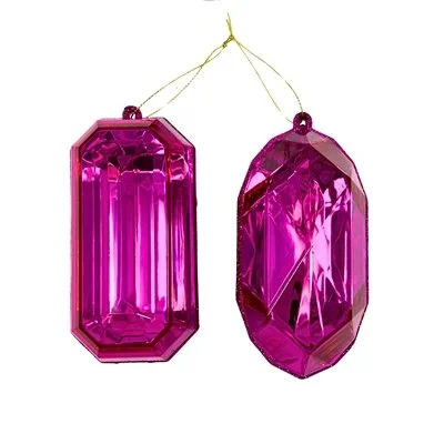 Acrylic RND/OBLNG Precious Gem Ornament 2 Asst. 5