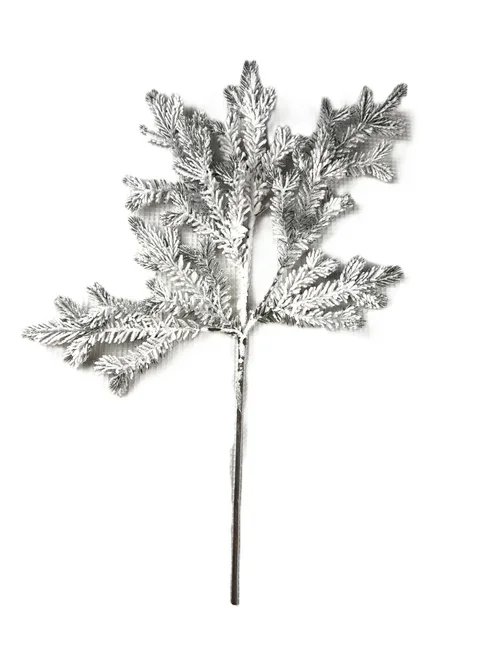 Snow Flocked Spruce Evergreen Spray — 25 in.