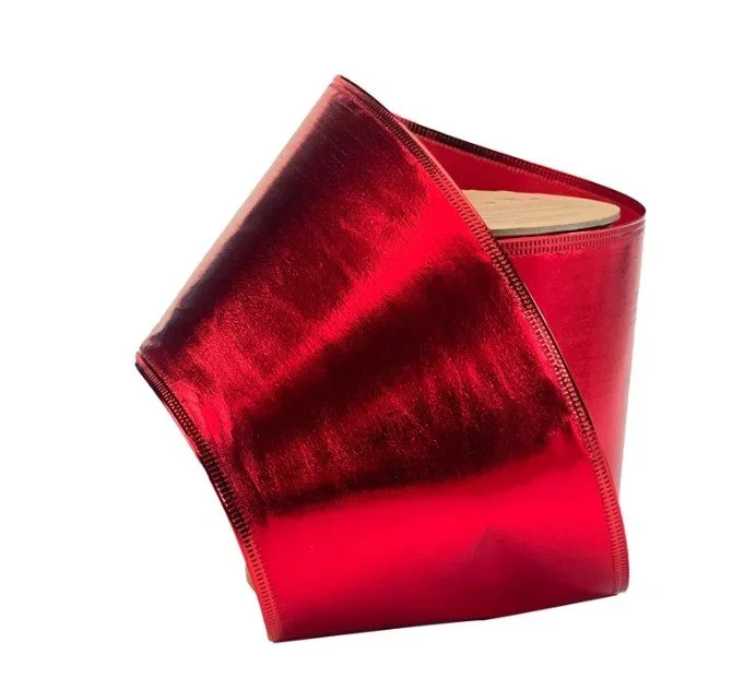 Lurex Metallic Red Ribbon 2.5" w x 10 yds.