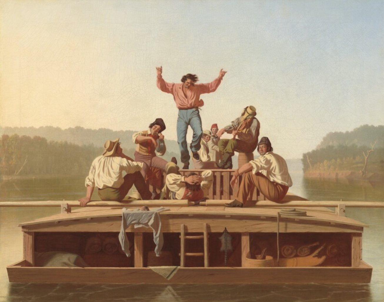 The Jolly Flatboatmen 1846  George Caleb Bingham