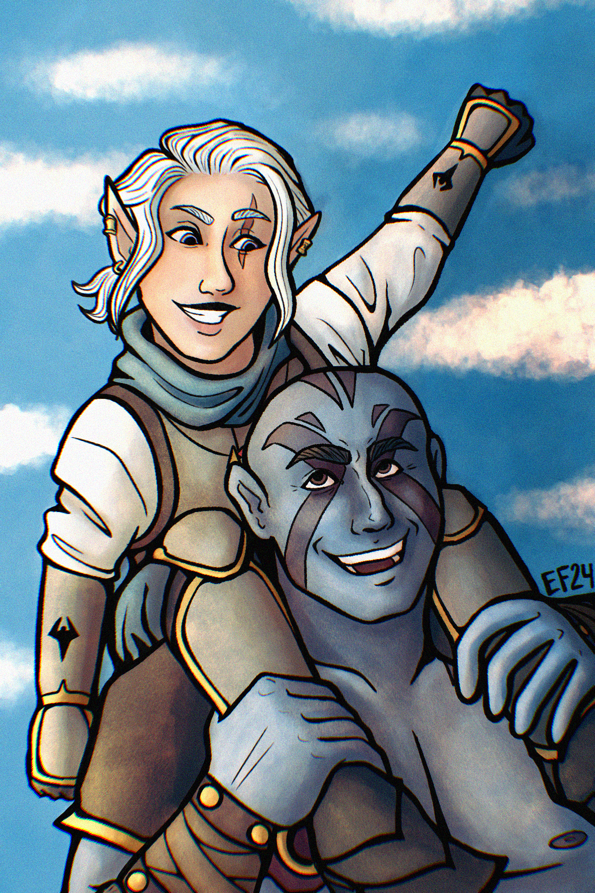 Buddies, Digital Illustration,  April 2024