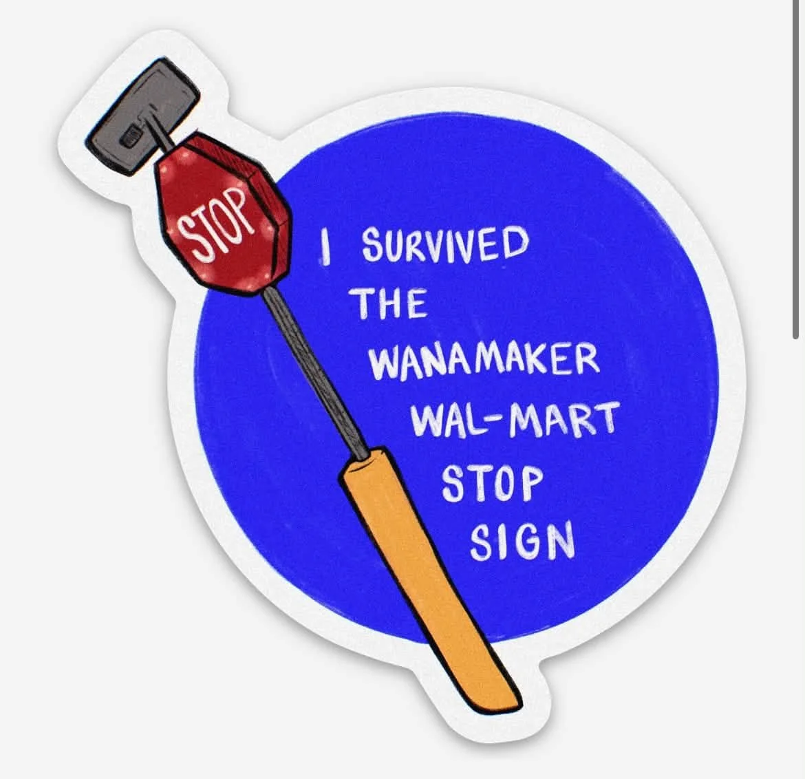 Topeka Stop Sign Sticker