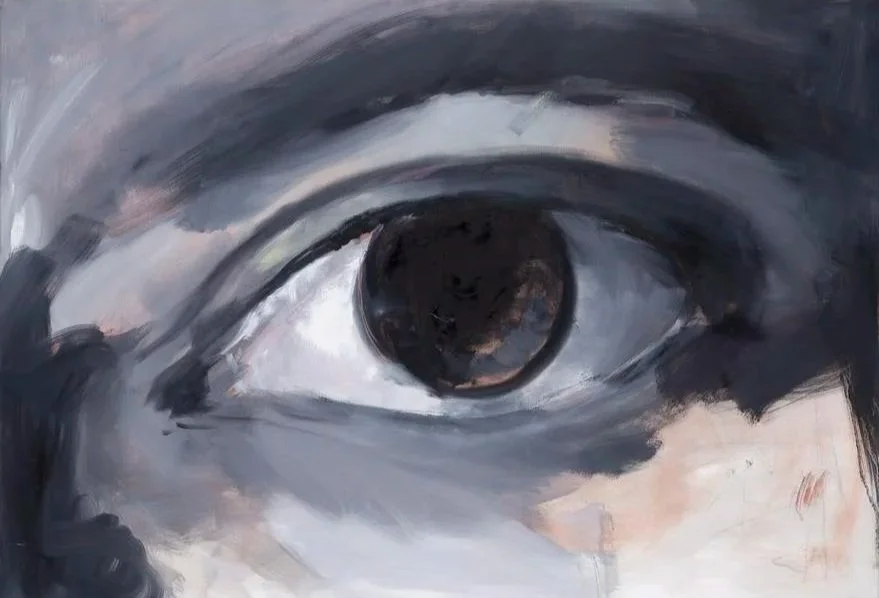 Teresa Pająk, "I Am Here", oil on canvas, 90,5 × 130 cm