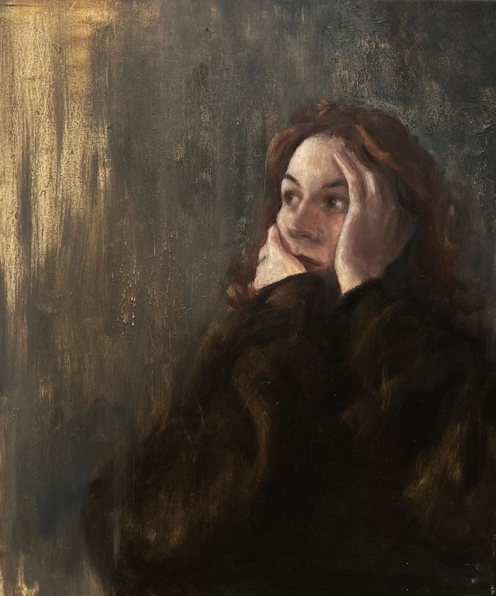 Zuzanna Dec, "Self-portrait", oil on canvas, 60 × 50 cm, 2024