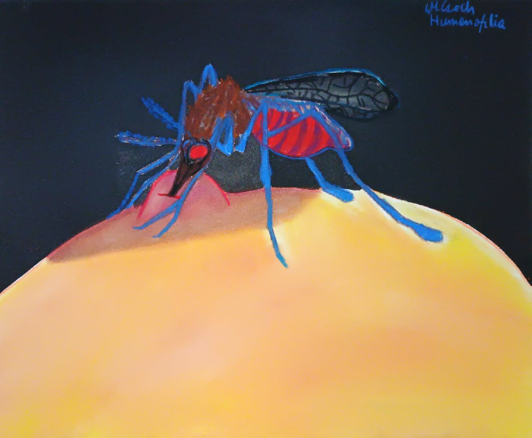 Martyna Czech, Humanofilia, dry pastel on paper, 24 x 30 cm, 2026