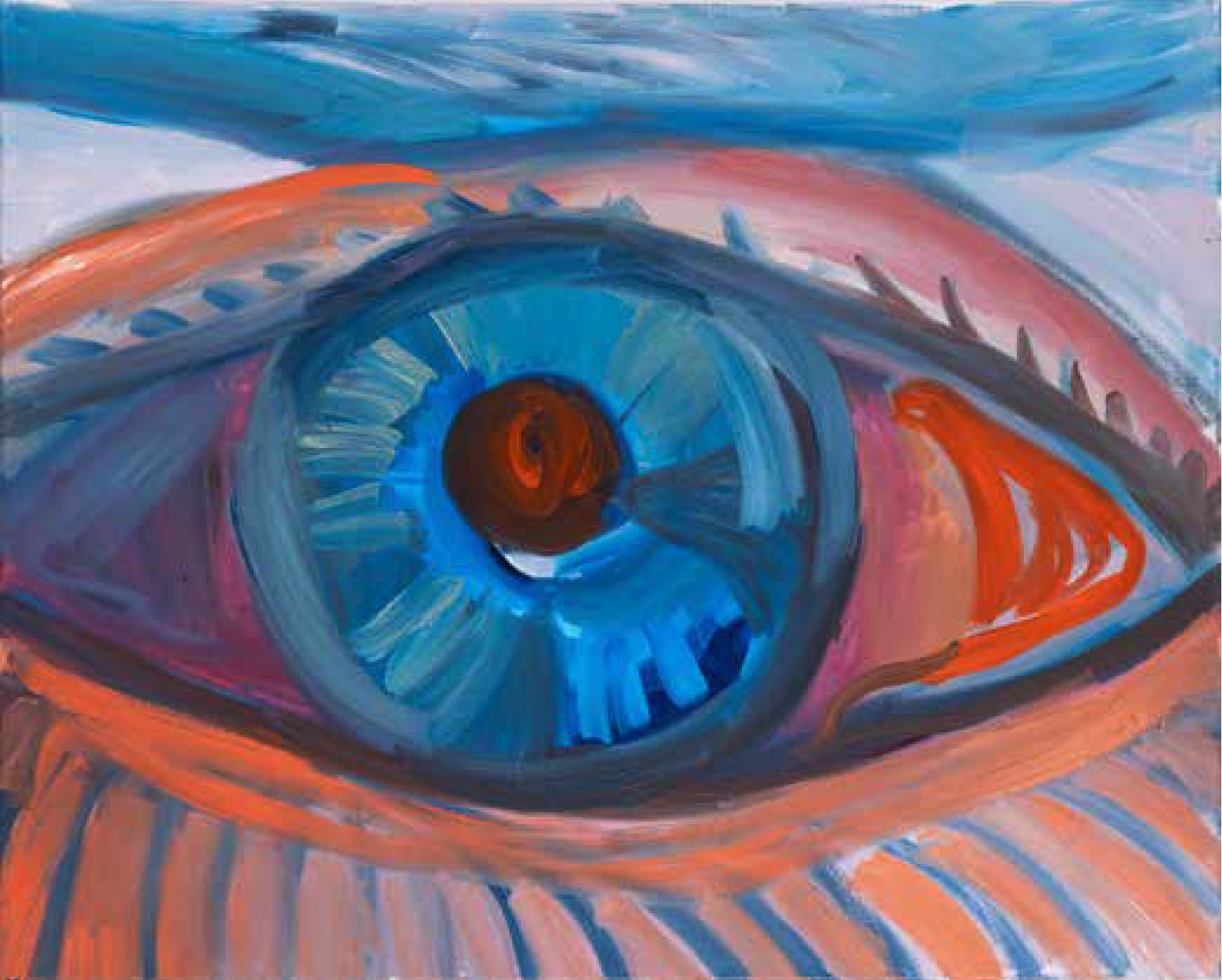 Monika Misztal, "A Landscape I Saw", oil on canvas, 80 × 100 cm, 2025