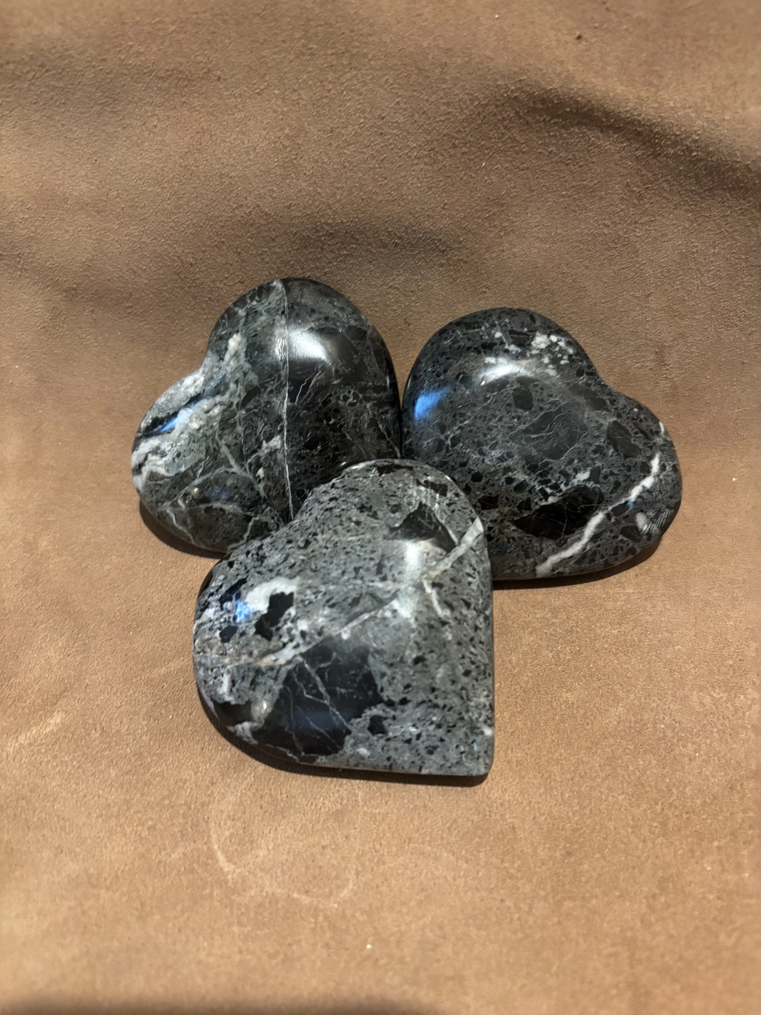 Zebra Jasper Hearts