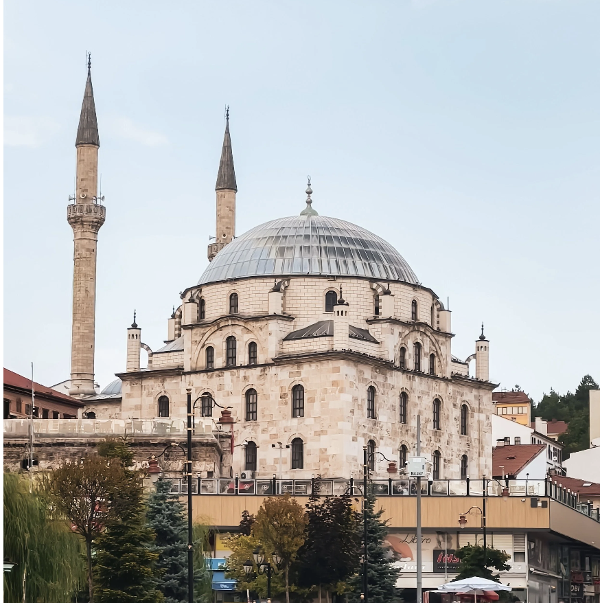 mosque with courtyard