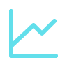 Line graph showing an upward trend.