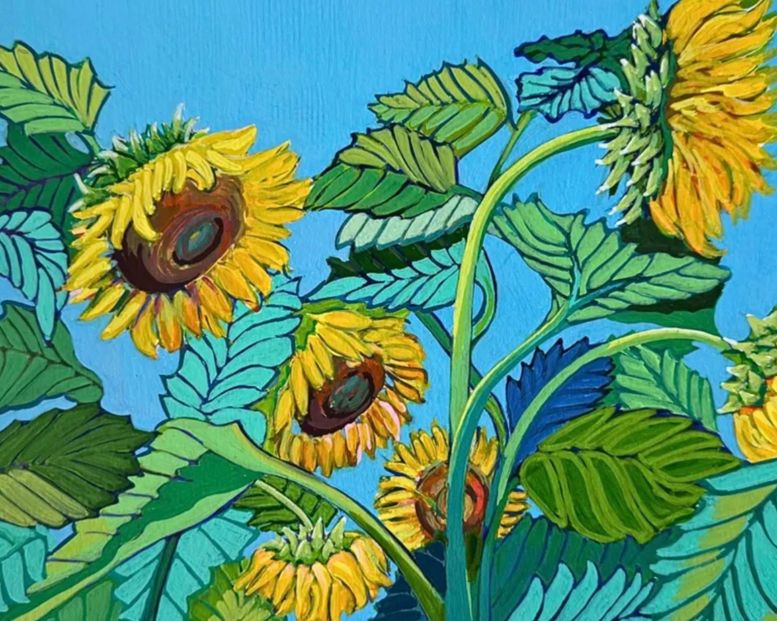 Concord Sunflowers · 8 x 10 in.