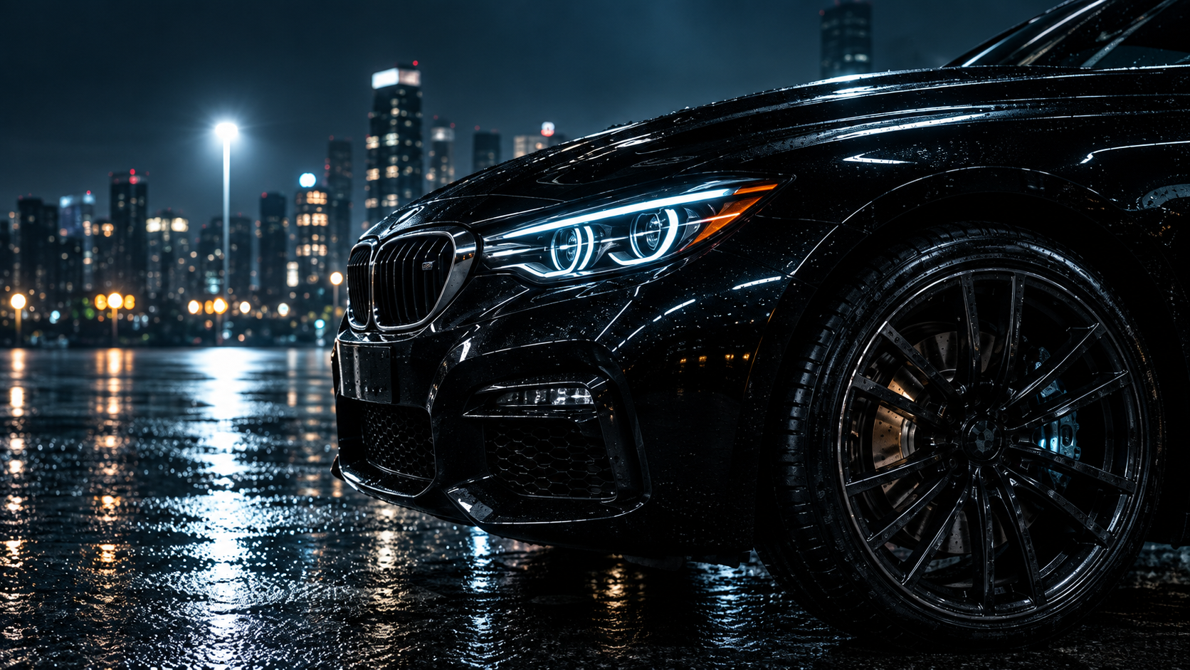 Dramatic automotive commercial photography