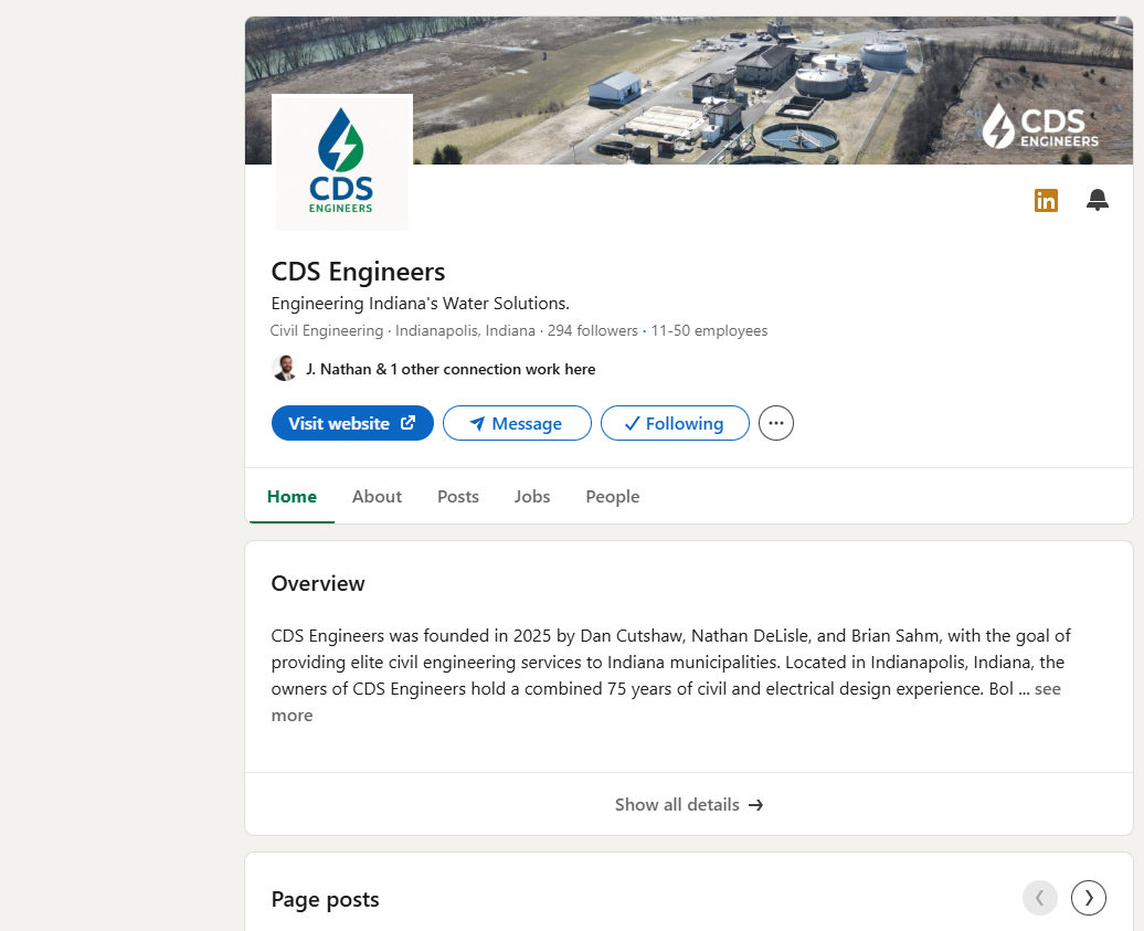 CDS Engineers LinkedIn Company Page