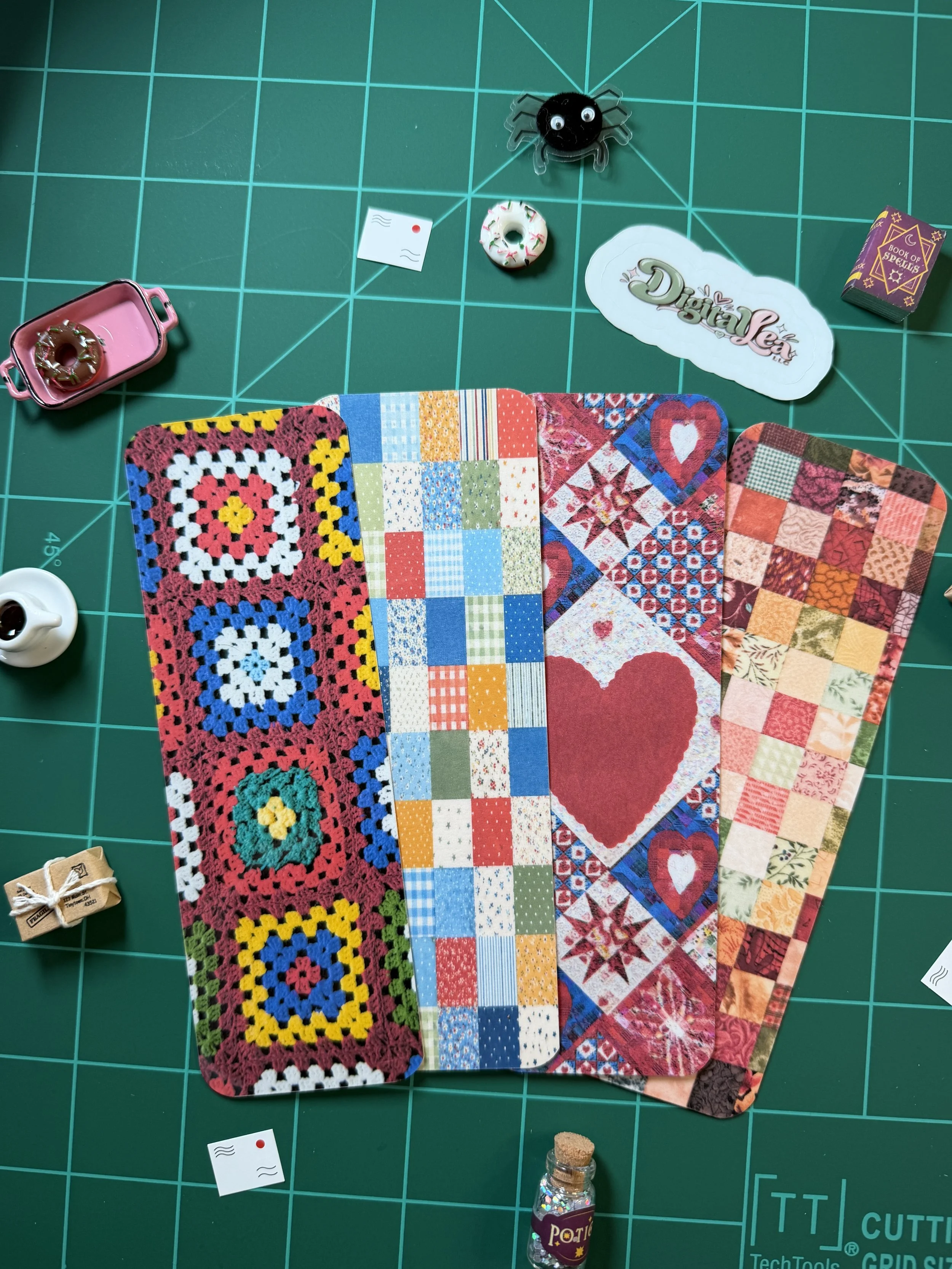 The Quilted Edition | Set of 4 Bookmarks