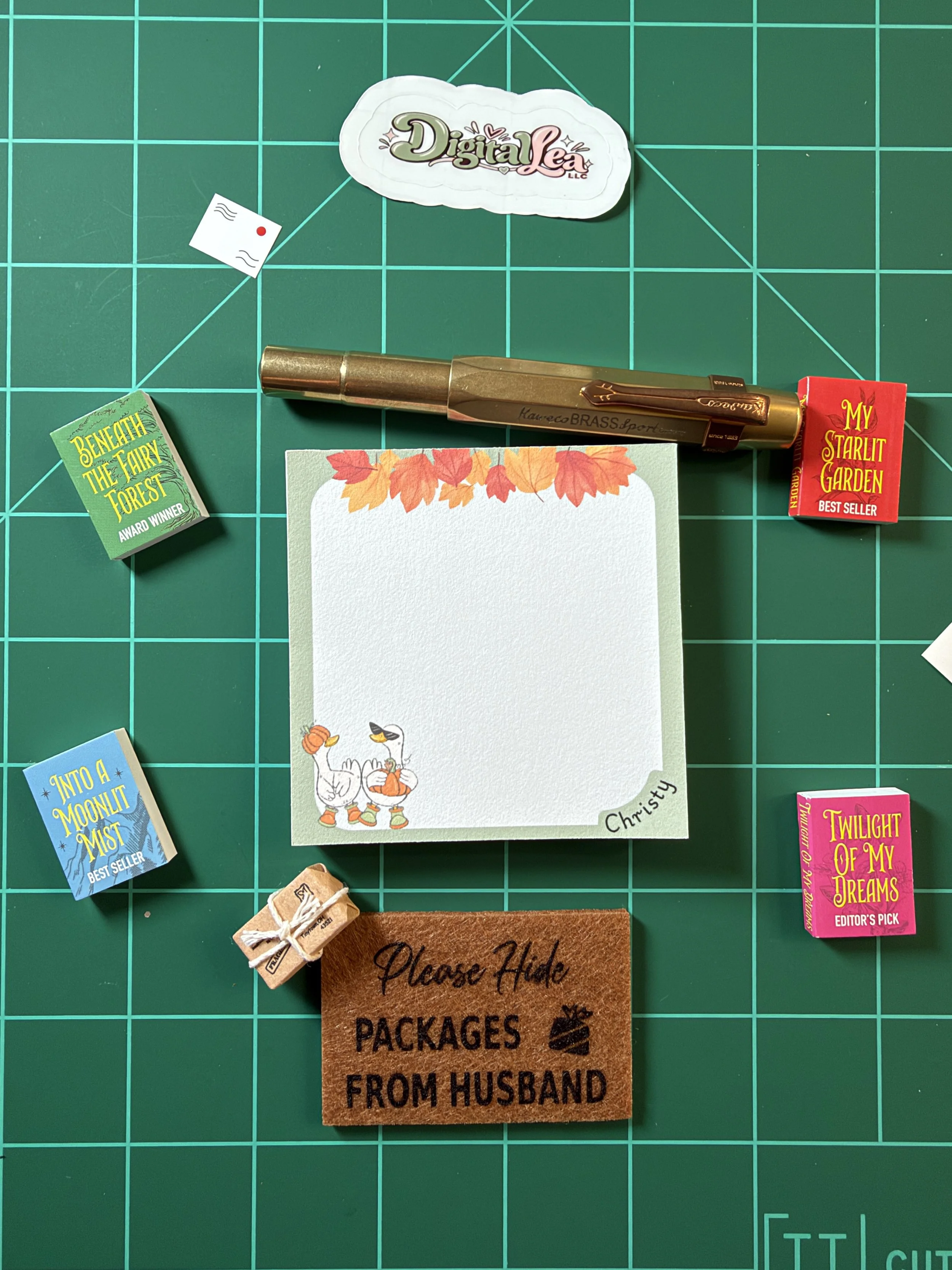 Autumn Goose Notes | Personalized 3x3 Notepad