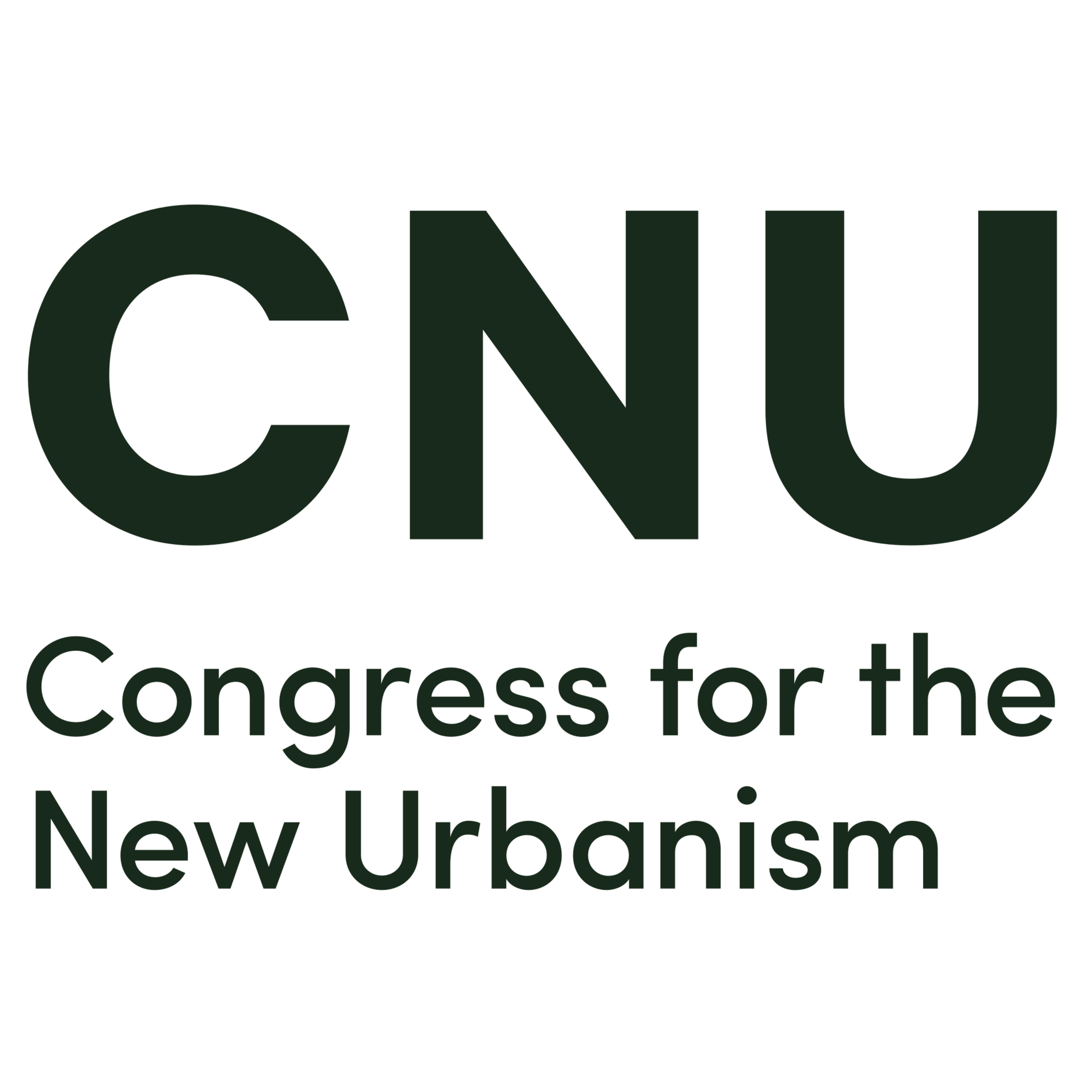 Text with the word "Congress for  the New Urbanism".