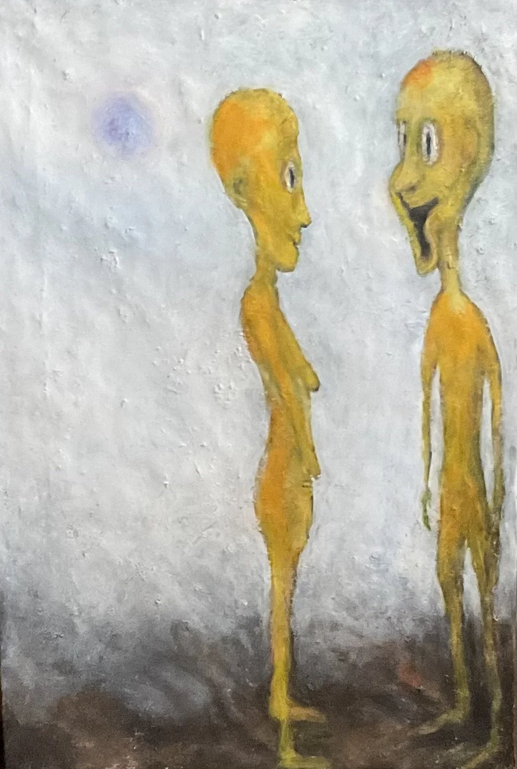 Abstract Human Connection Oil Painting