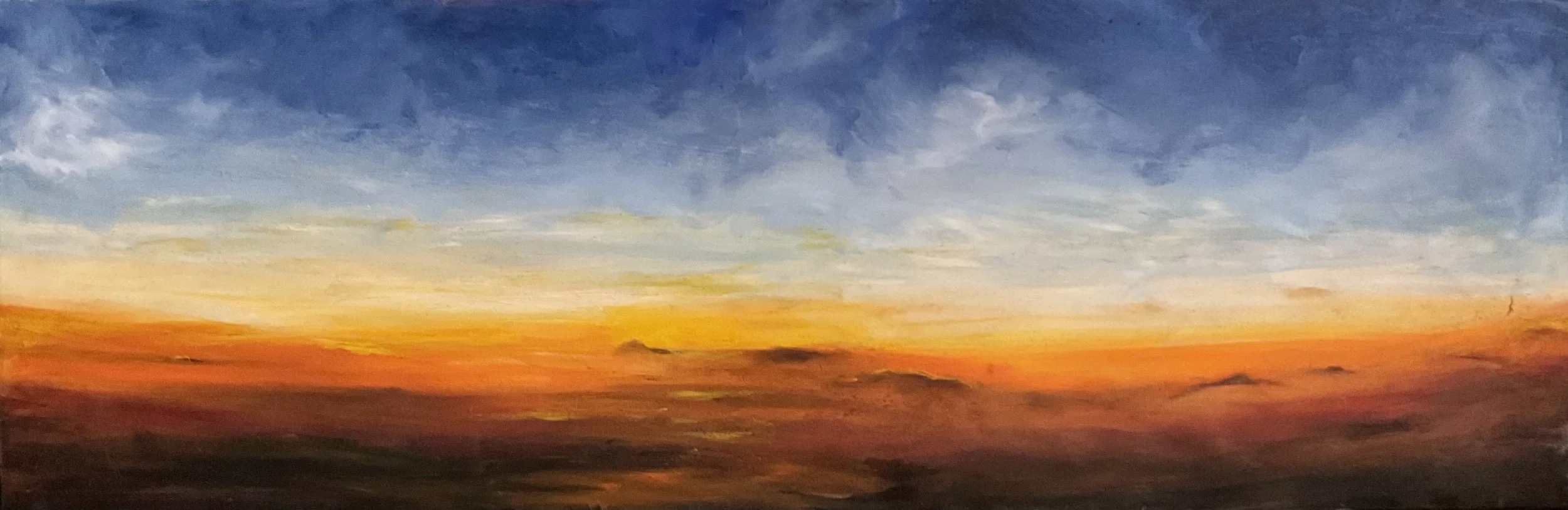 Serenity Sunset Oil Painting