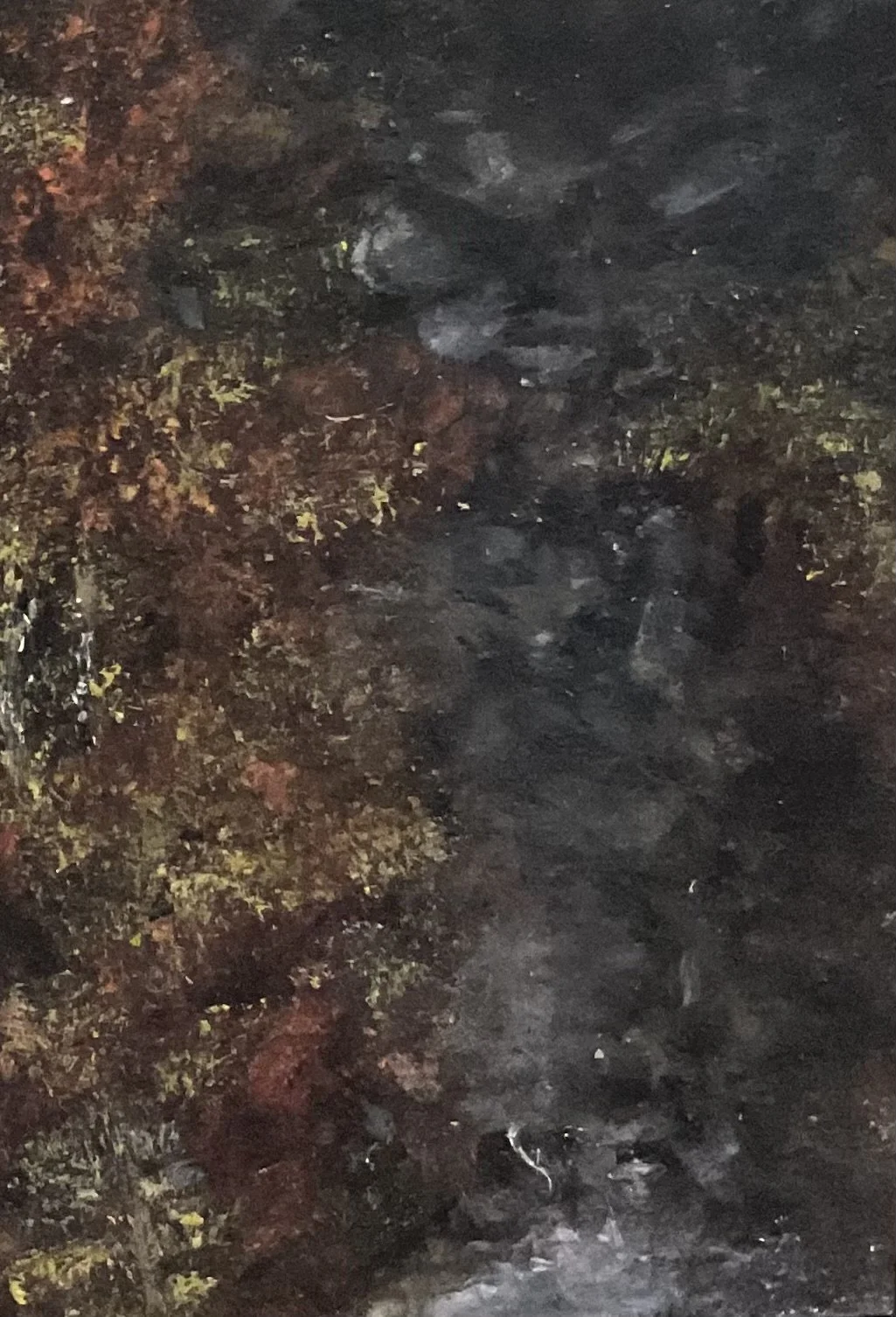 Ethereal Autumn Abstract Oil Painting