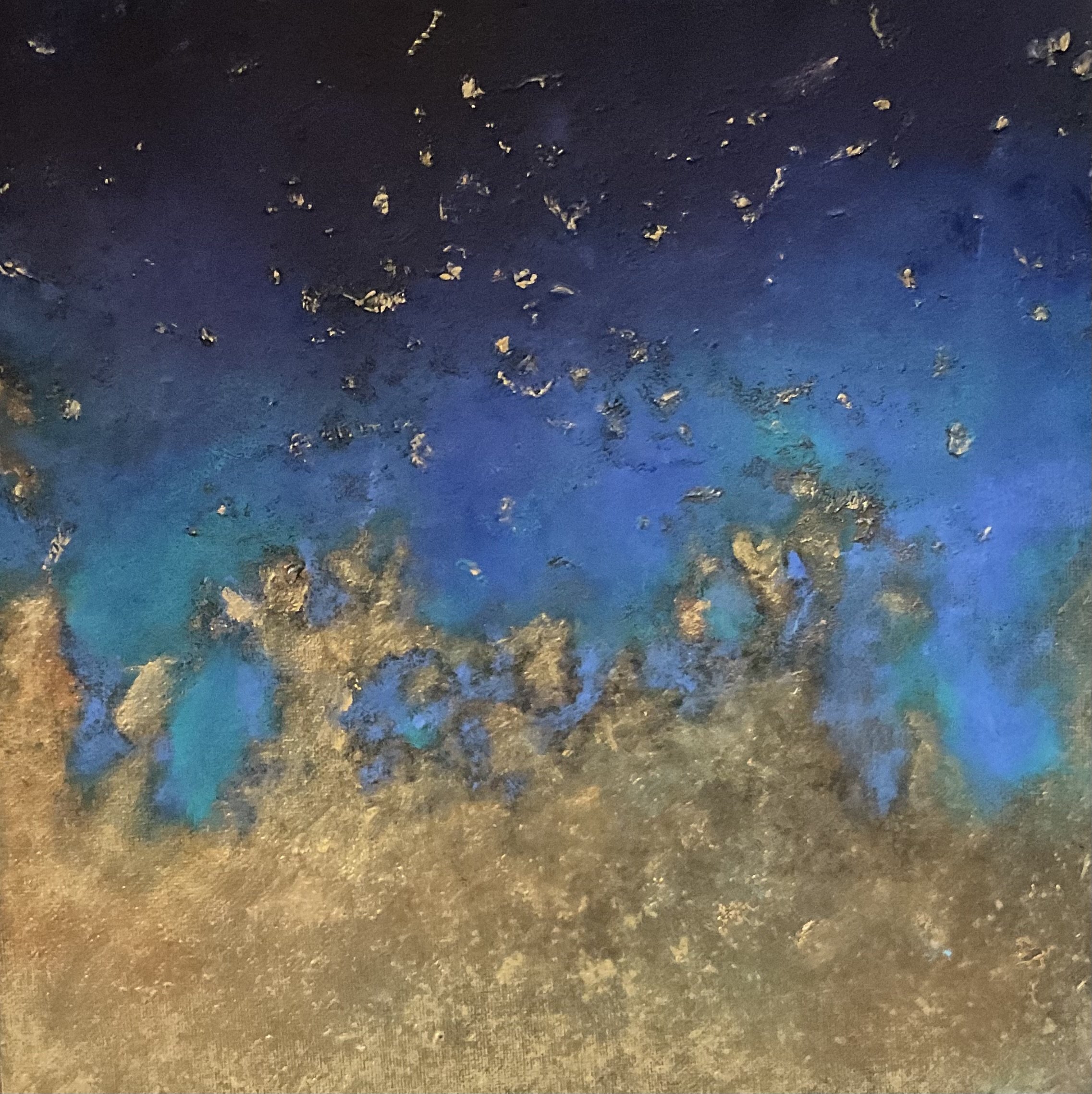 Tranquil Depths Abstract Oil Painting