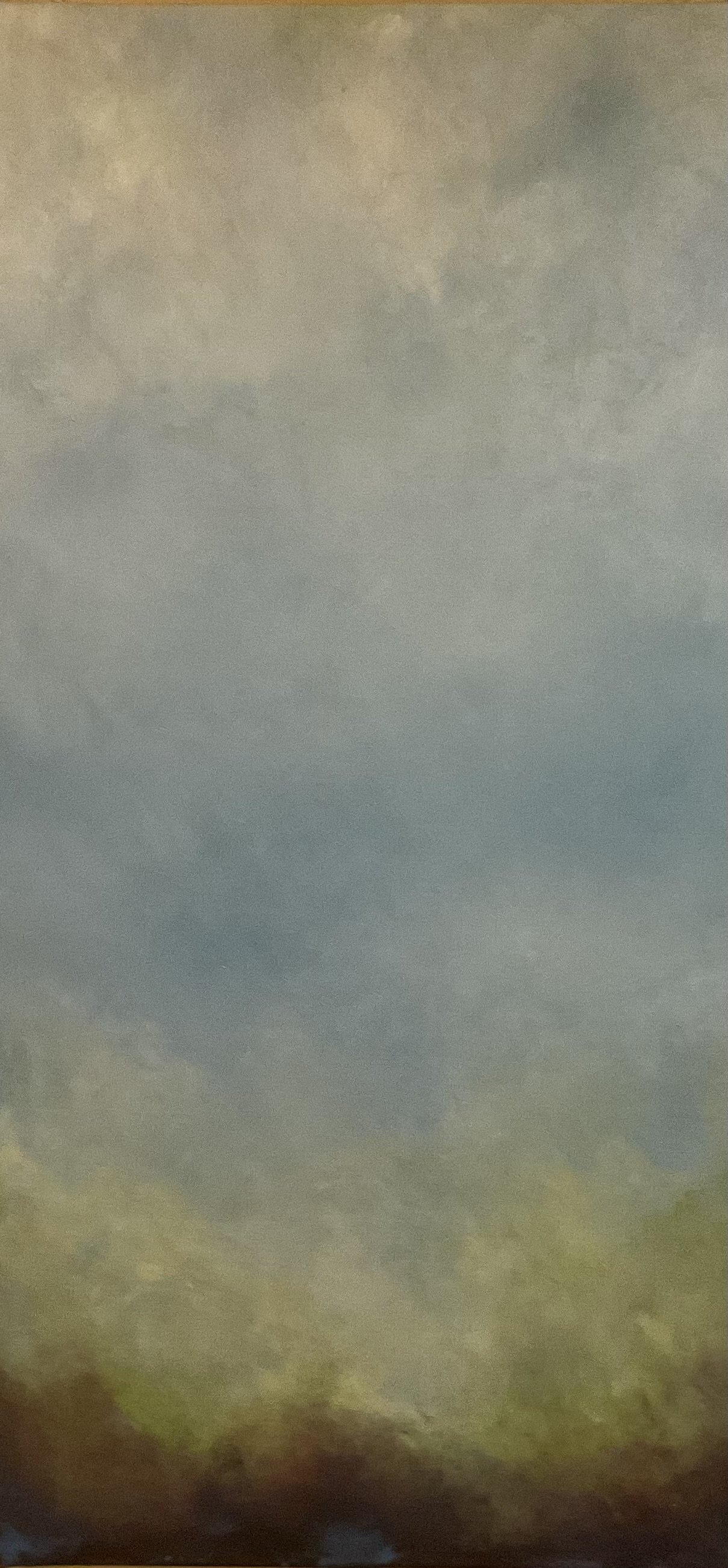 Tranquil Horizons: Abstract Landscape Oil Painting