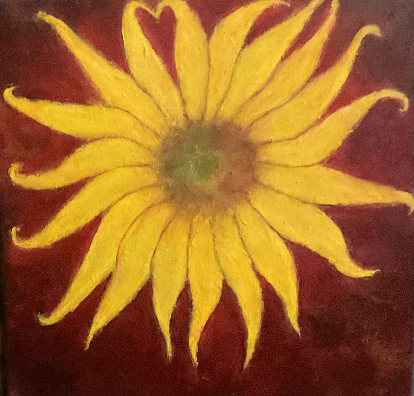Radiant Sunflower Oil Painting