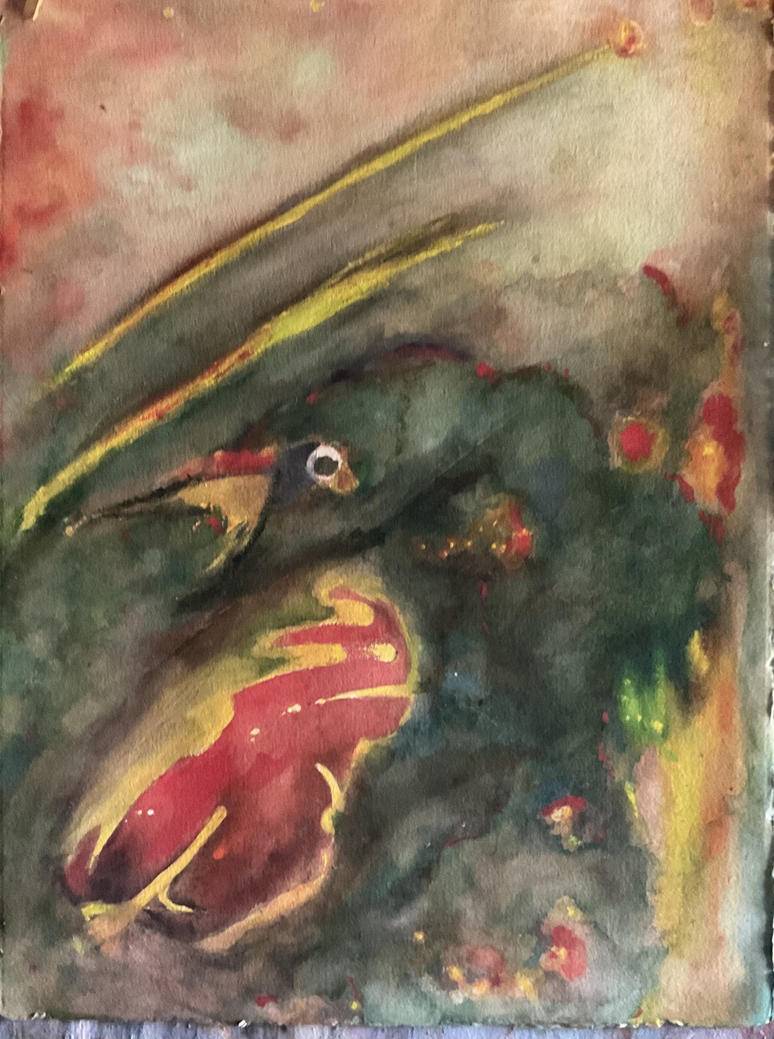 Vibrant Serenity Watercolor Painting