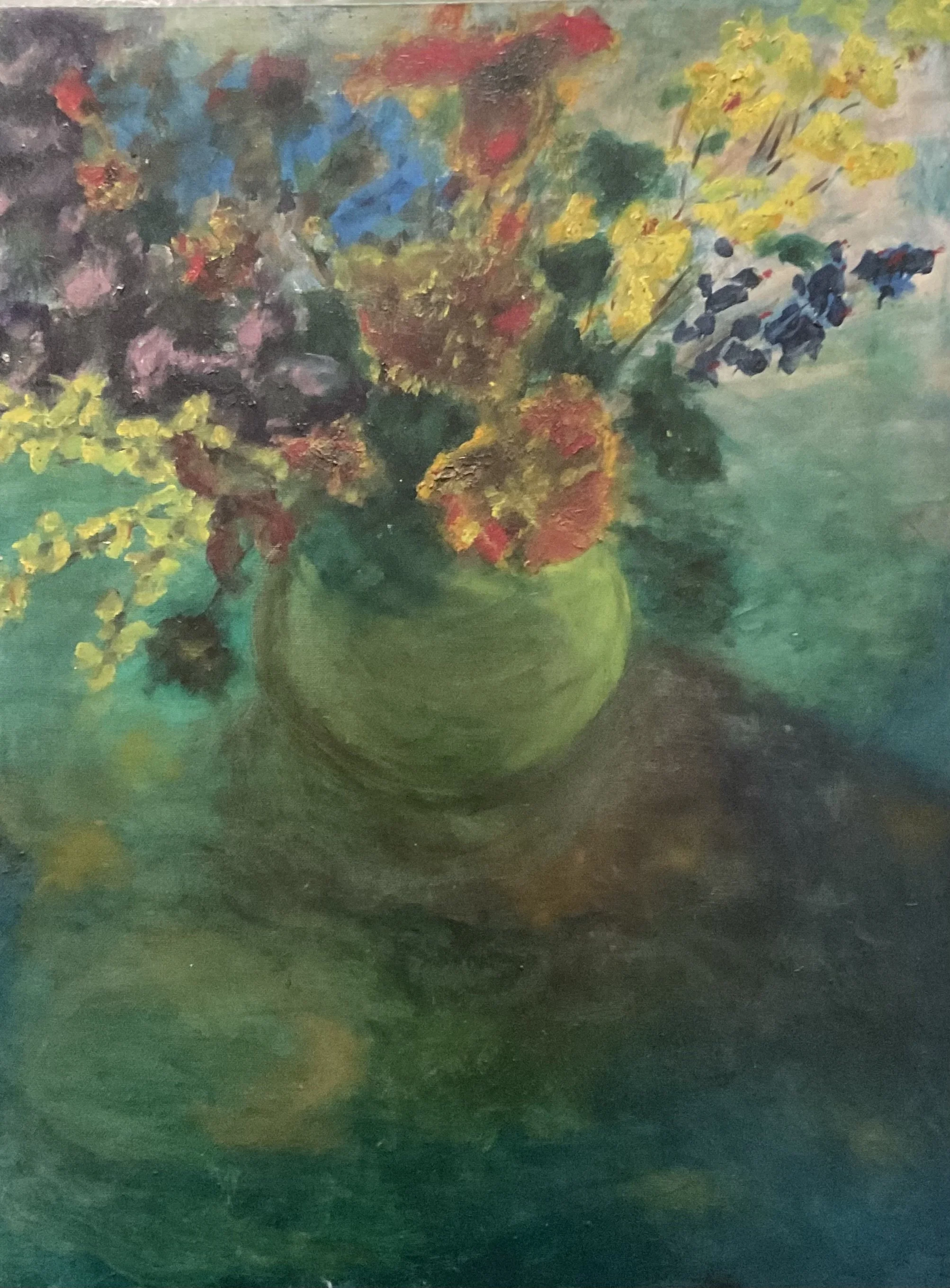 Vivid Floral Harmony Oil Painting