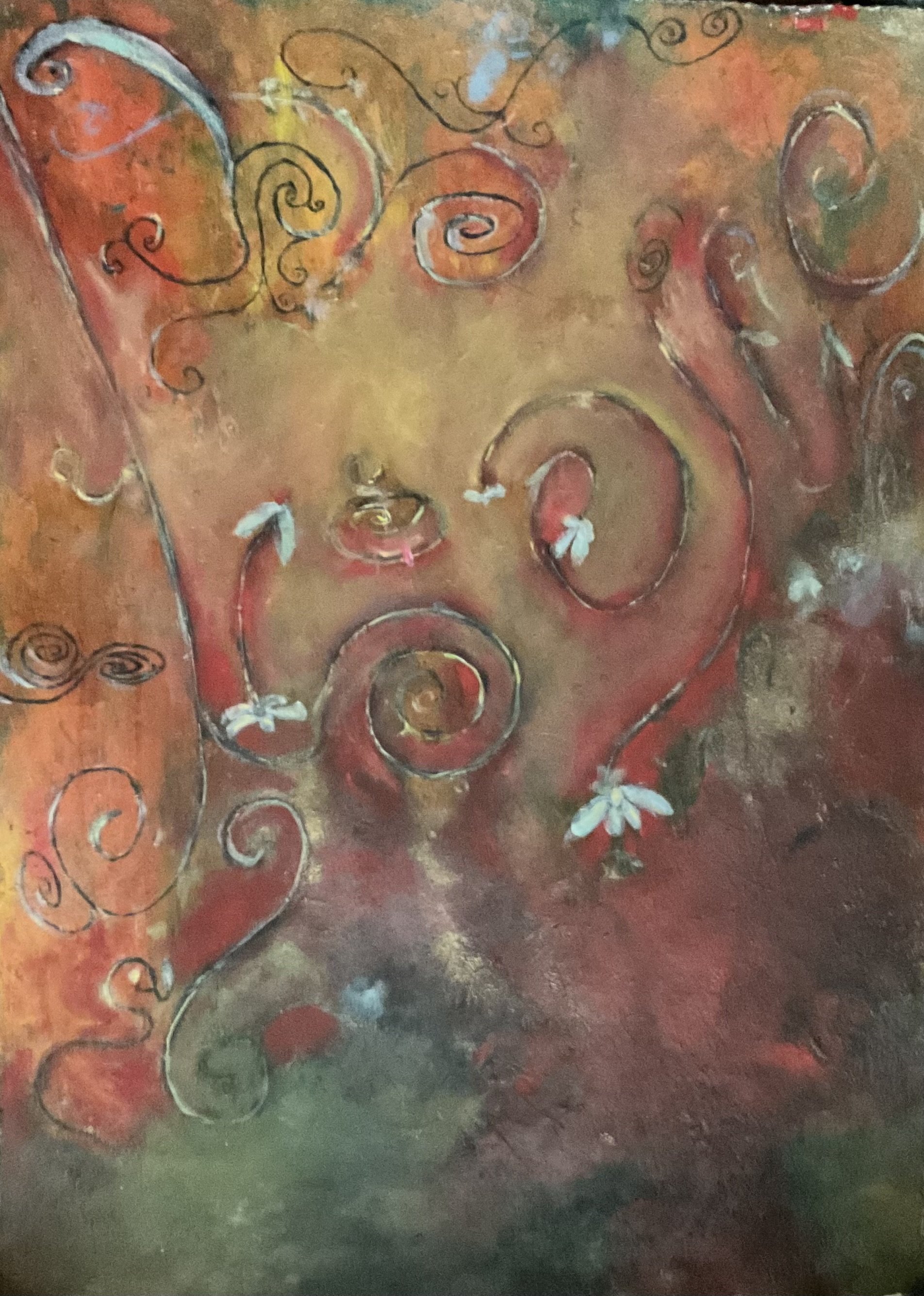 Vibrant Abstract Swirl Canvas