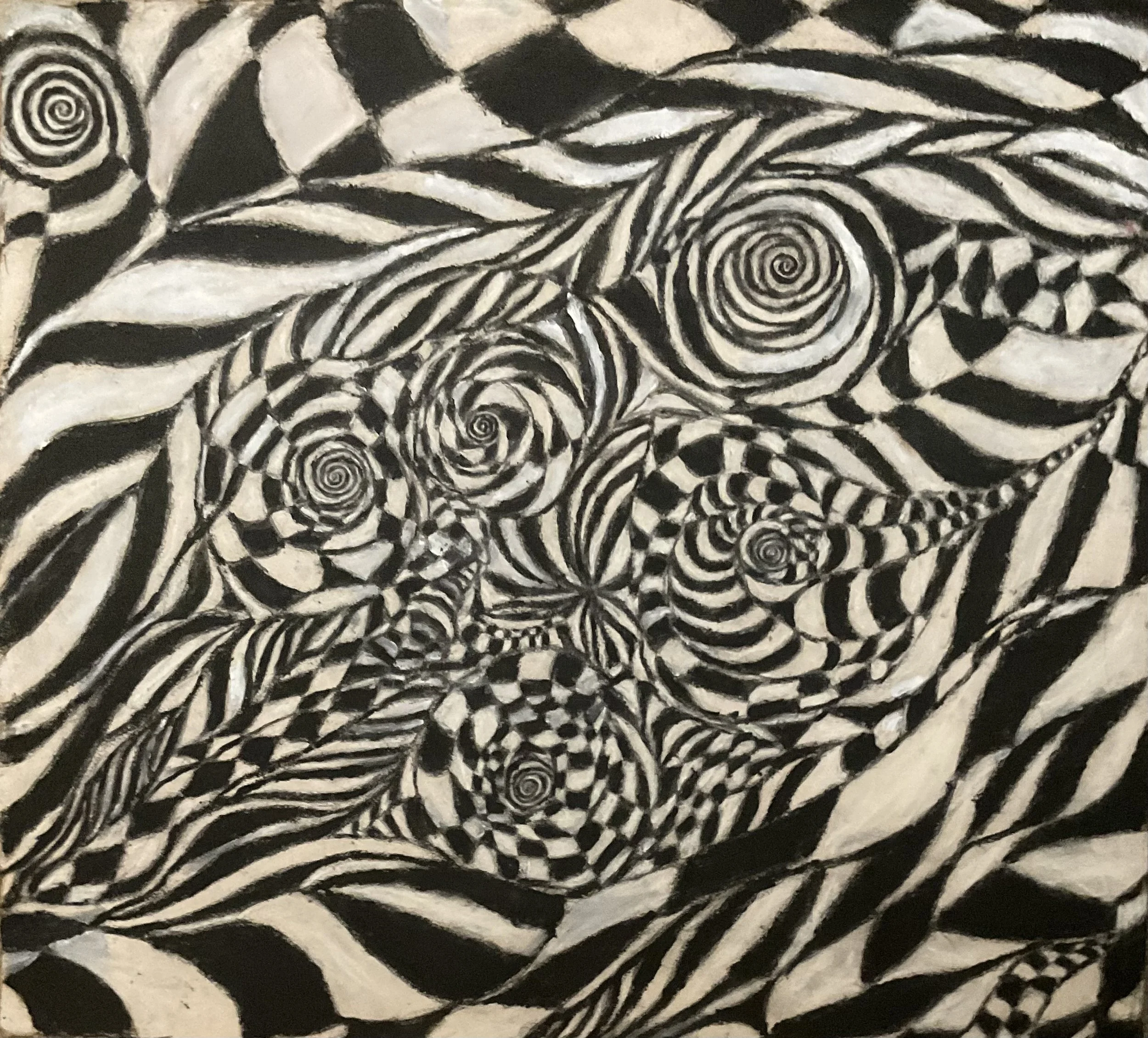 Swirl Illusion Oil Painting