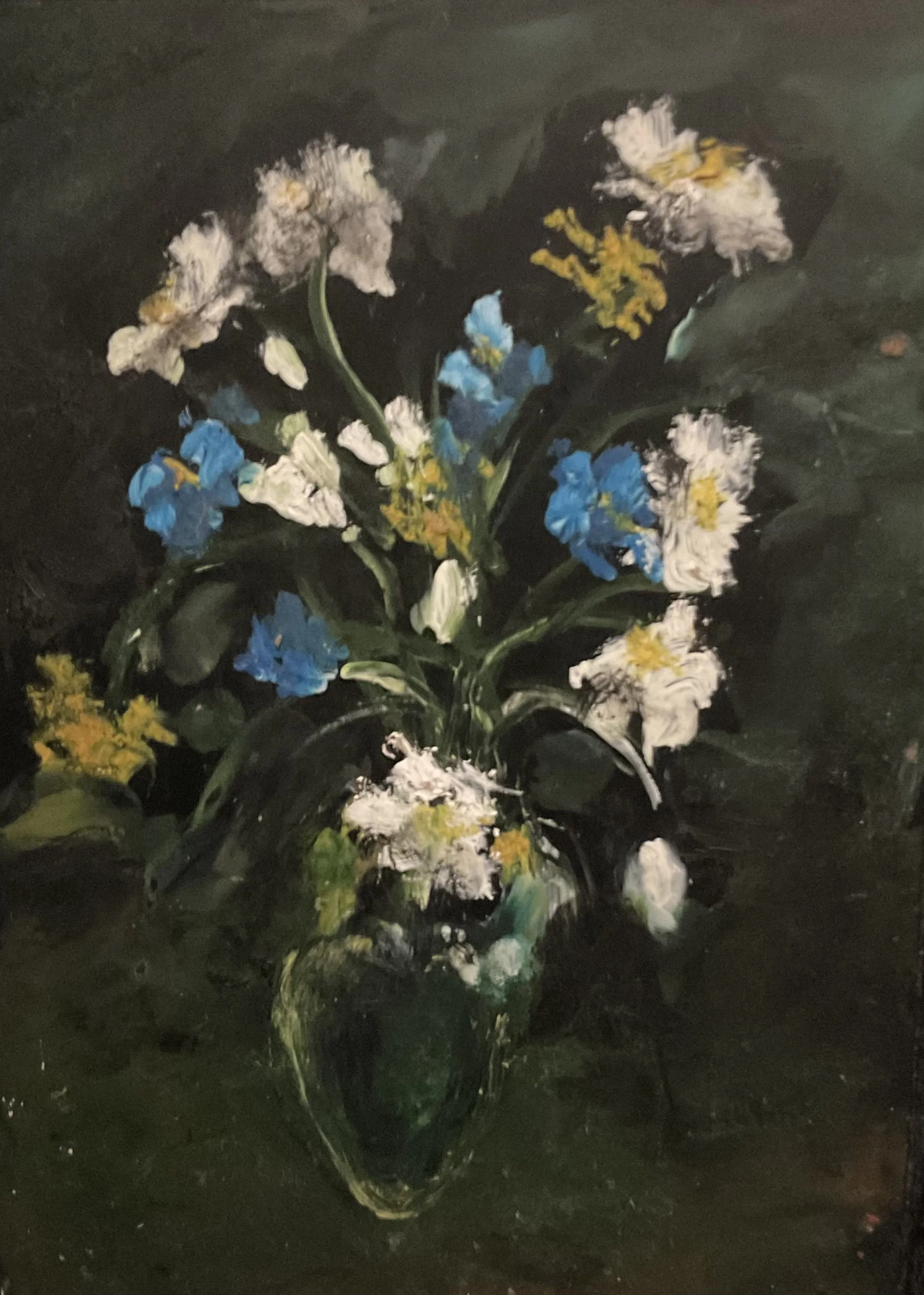 Elegant Floral Oil Painting on Canvas