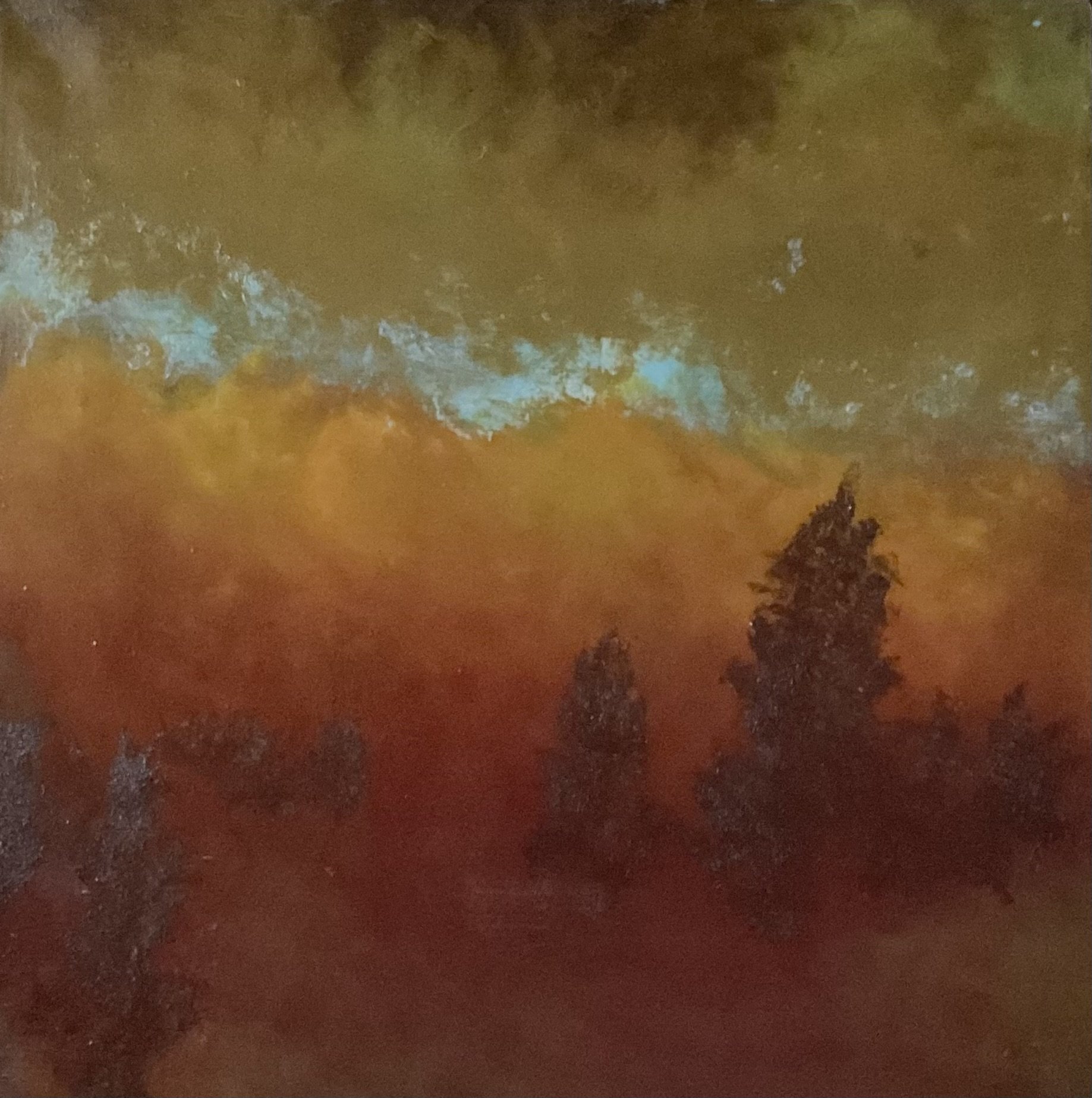 Sunset Landscape Oil Painting