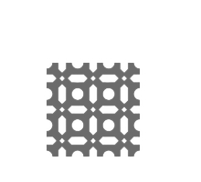 Close-up of a microchip or circuit board with intricate metallic pathways and contact points.