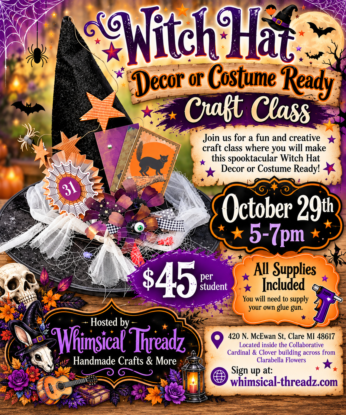 Whimsical Witch Hat Class