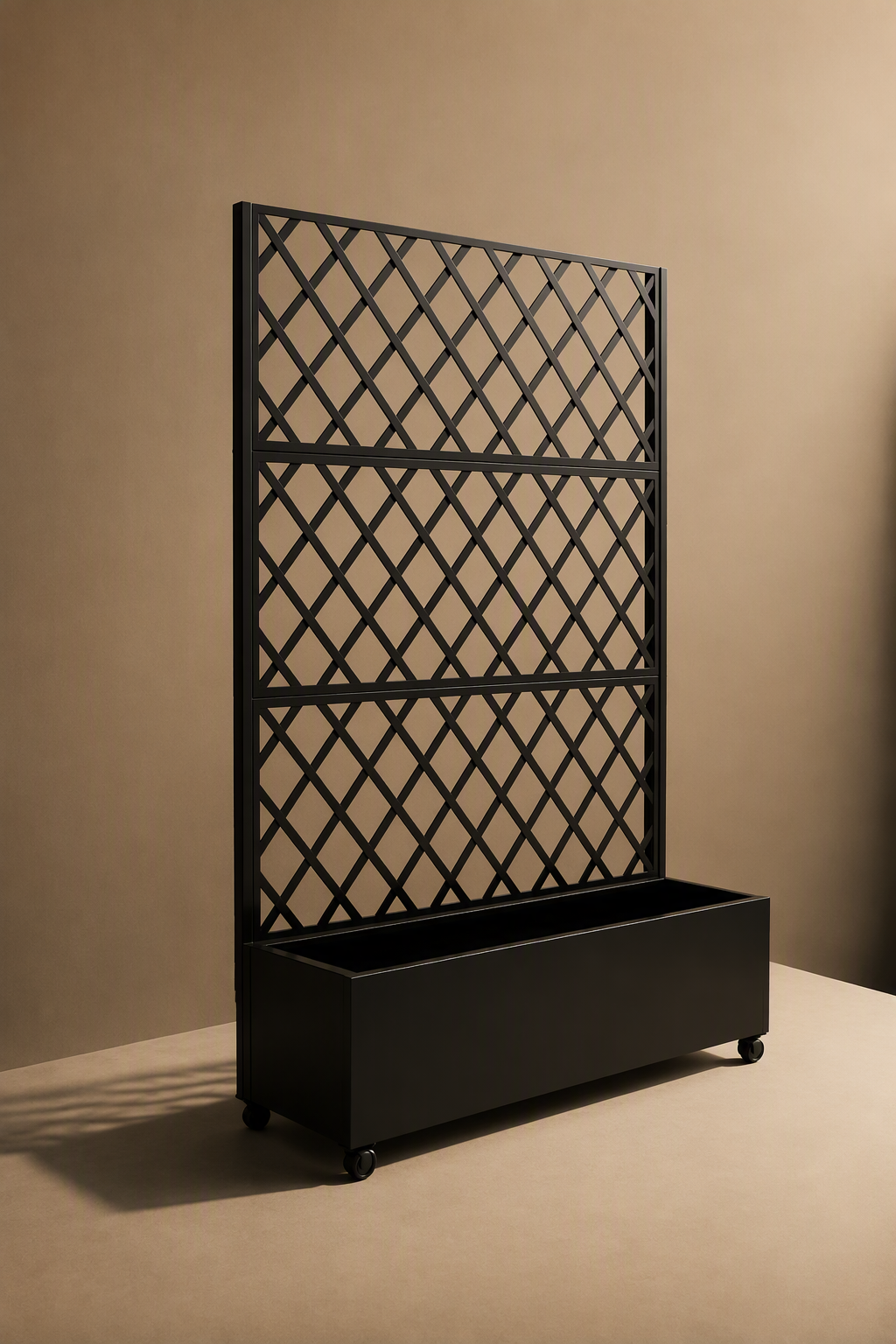 Flower Box with Privacy Screen