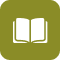 An open book with blank pages.