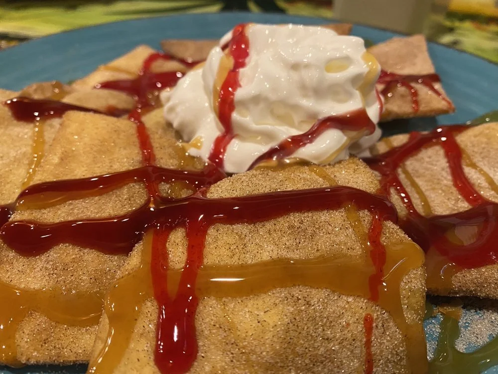 Our sopapillas Mexican dessert. 