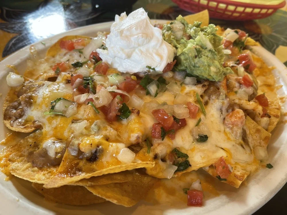 Dos Reales nachos. The Aztecs called these Chickén Itzá
