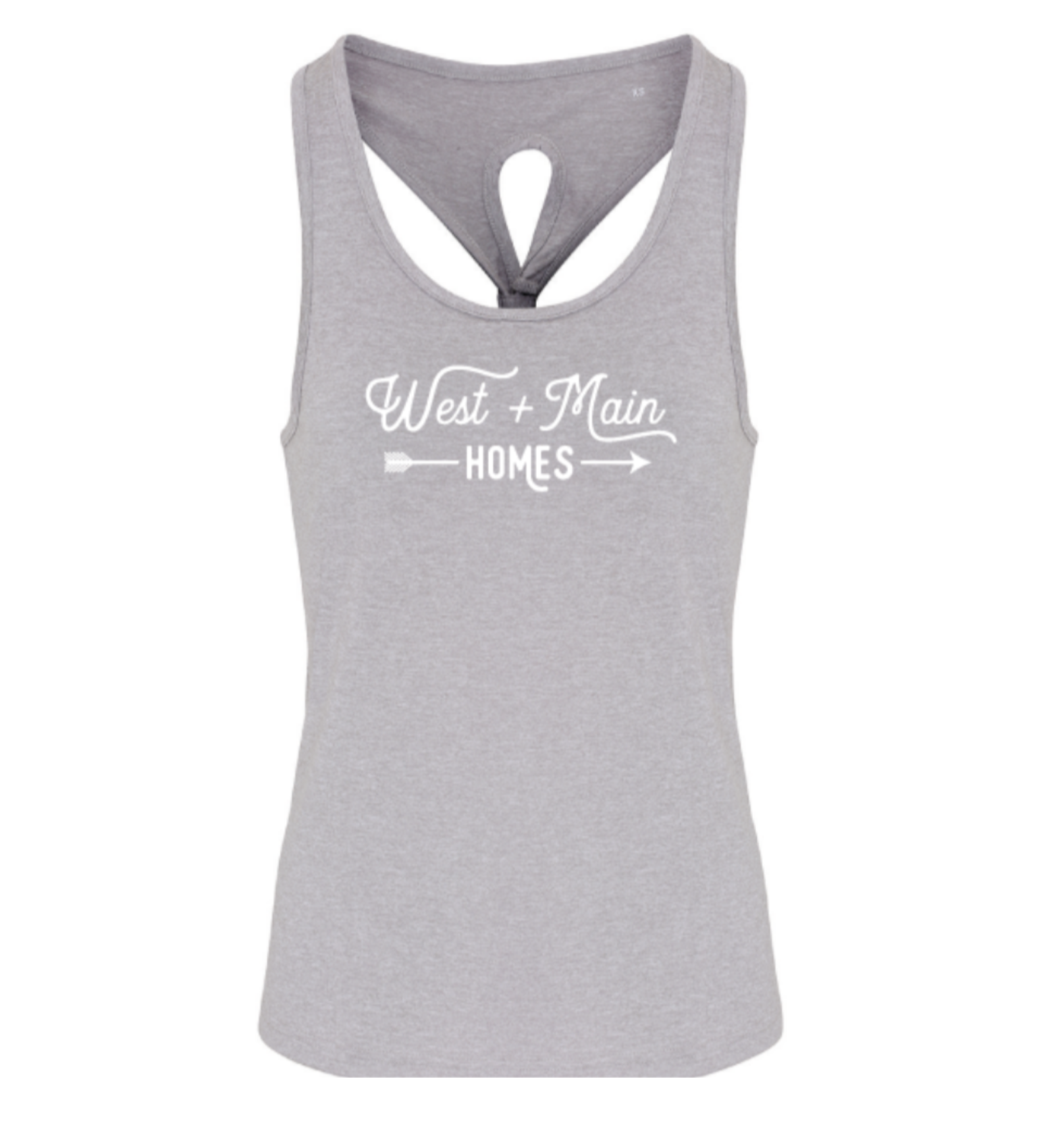 W+M Womens Knot Back Tank Top