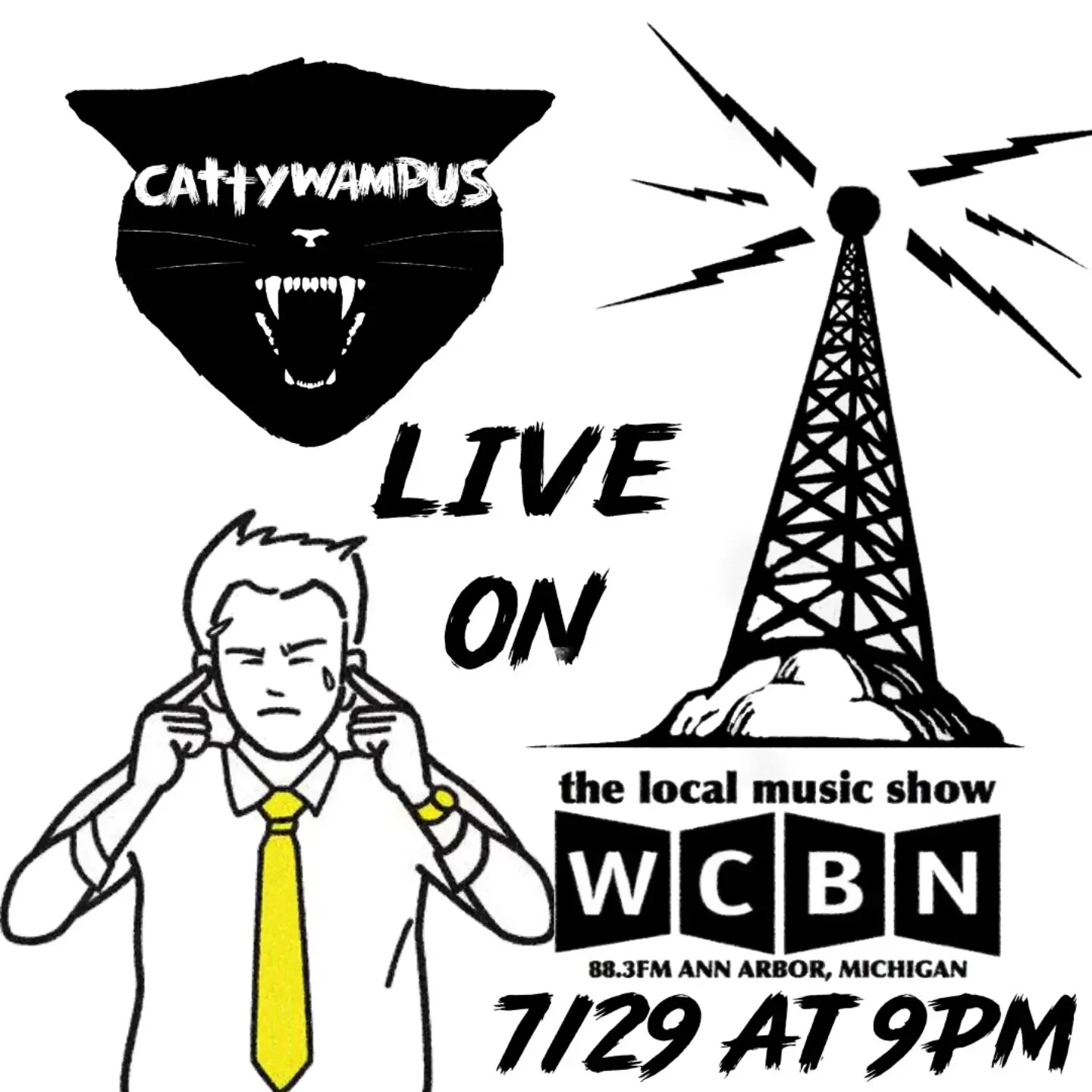 Bandcamp Friyay!! All Purchases go straight to the bands! The corporate machine takes there hand out the pot!
Support your local musicians!!
We've released our Live on WCBN show, available for download!! Also we have cassette tapes too that sound all