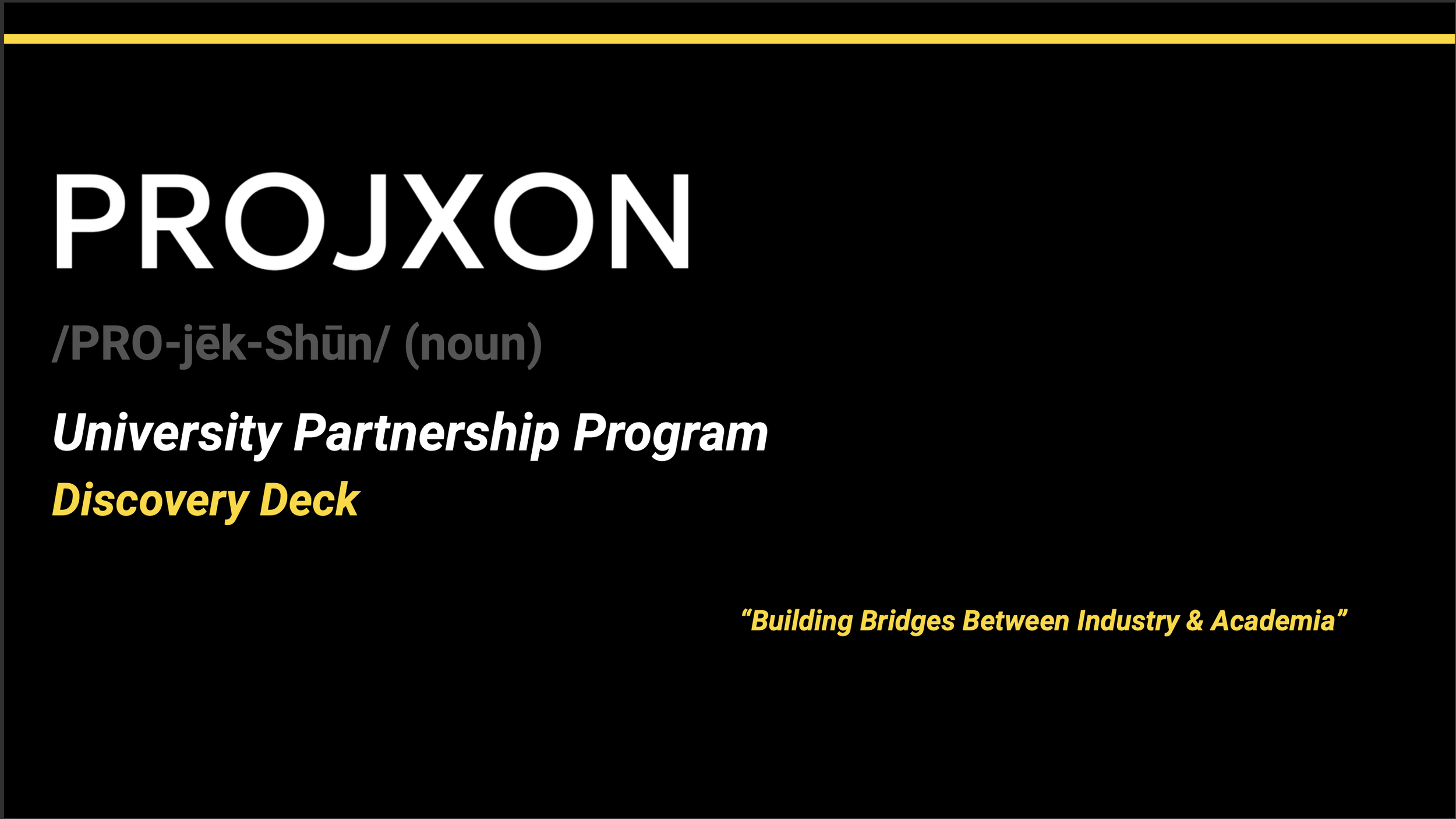 The University Partnership Program Project
