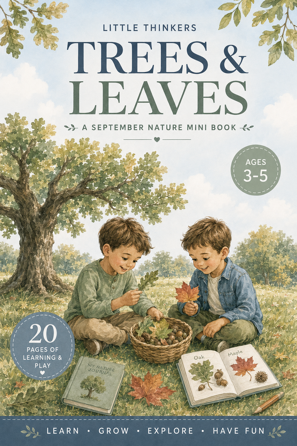 Trees and Leaves September Workbook