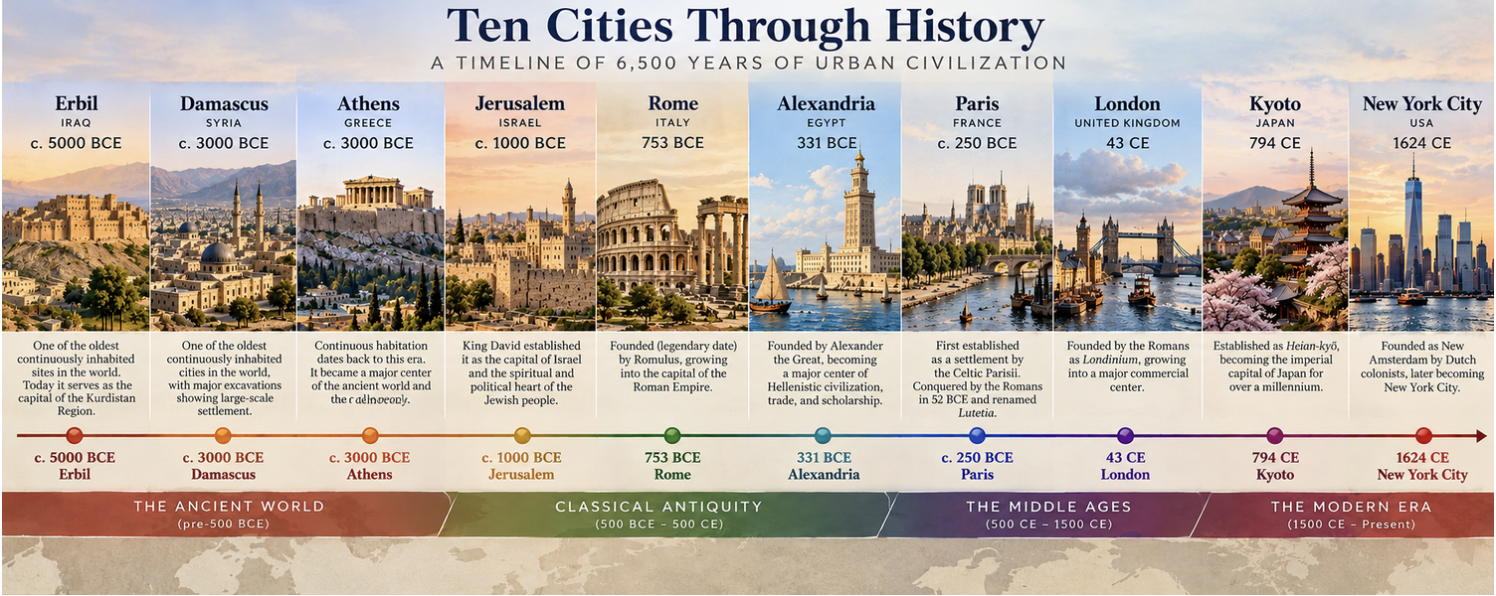 Cities Timeline