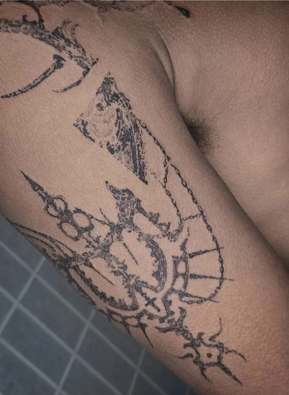 Arm Tattoo - Abstract Cyber Baroque