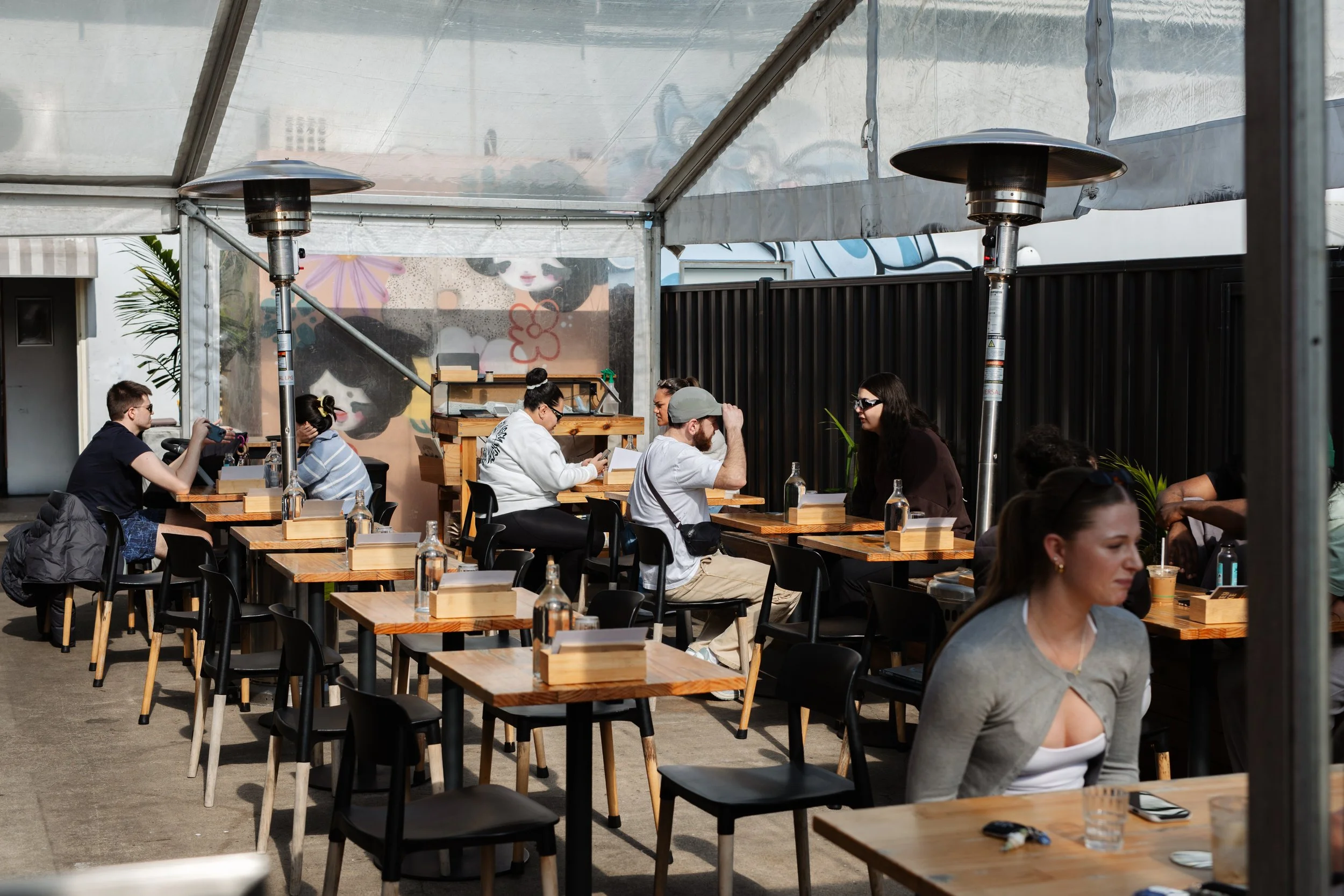 Outdoor space for Functions at Migrant Coffee in West Footscray