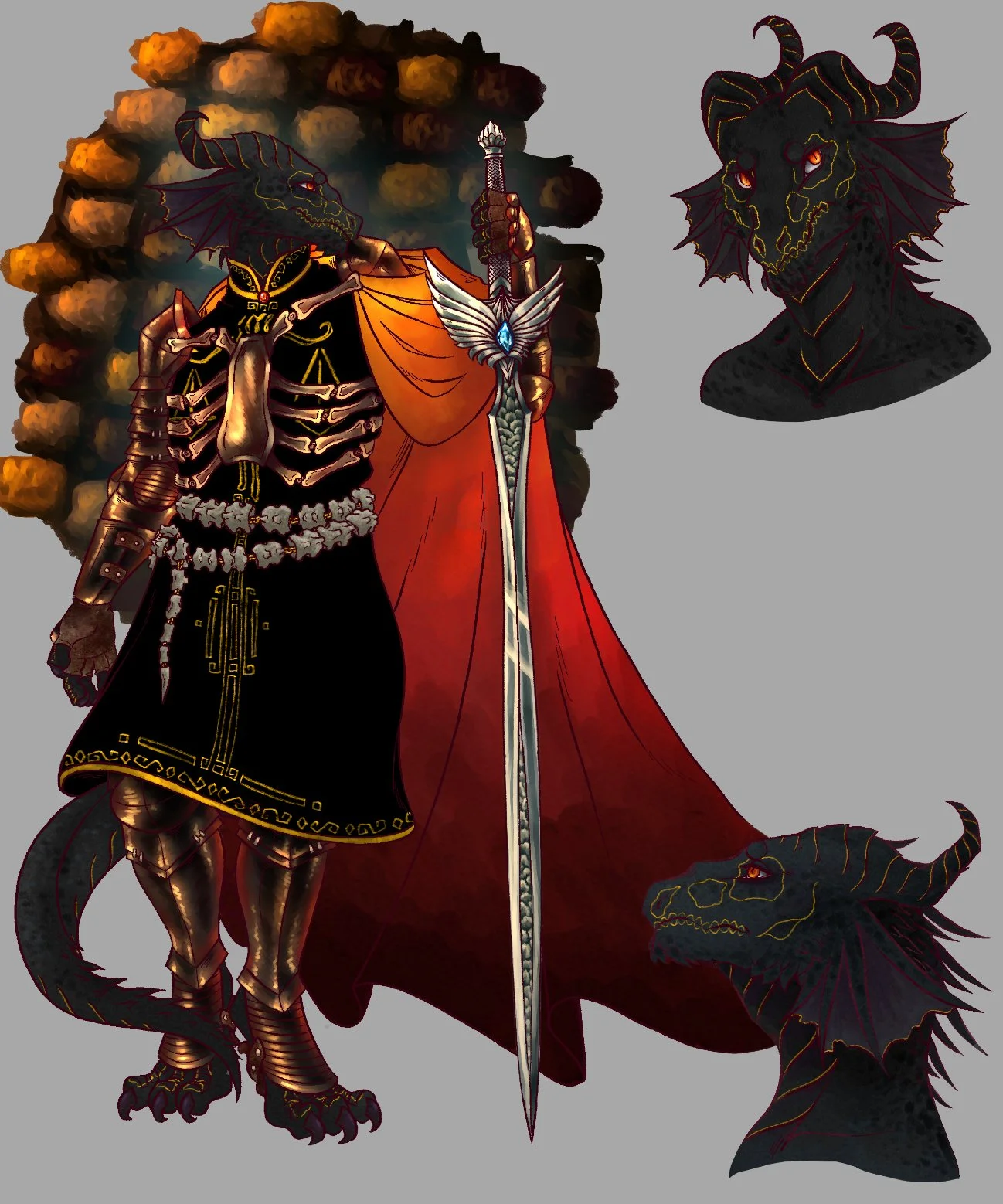 Gorgorath, an oath breaker paladin searching for her own path. 